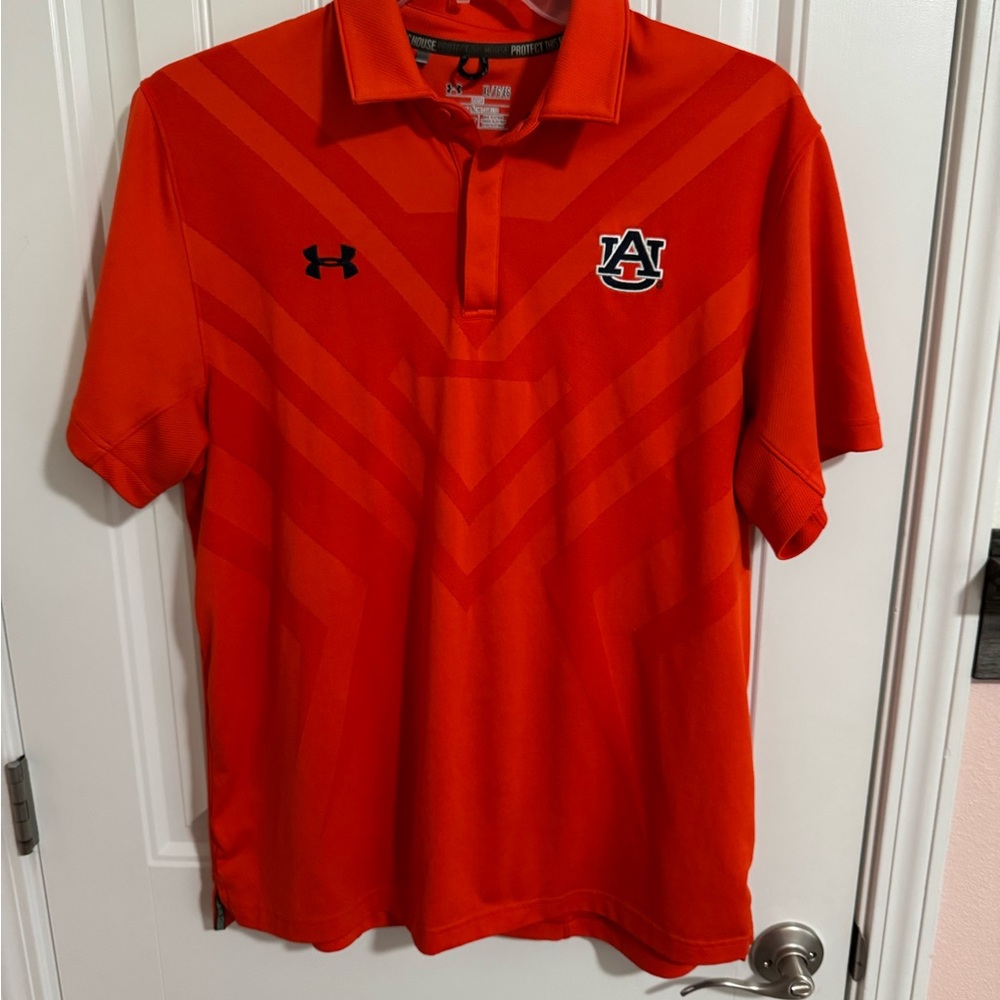 Auburn Under Armour Men's Orange Polo Shirt XL